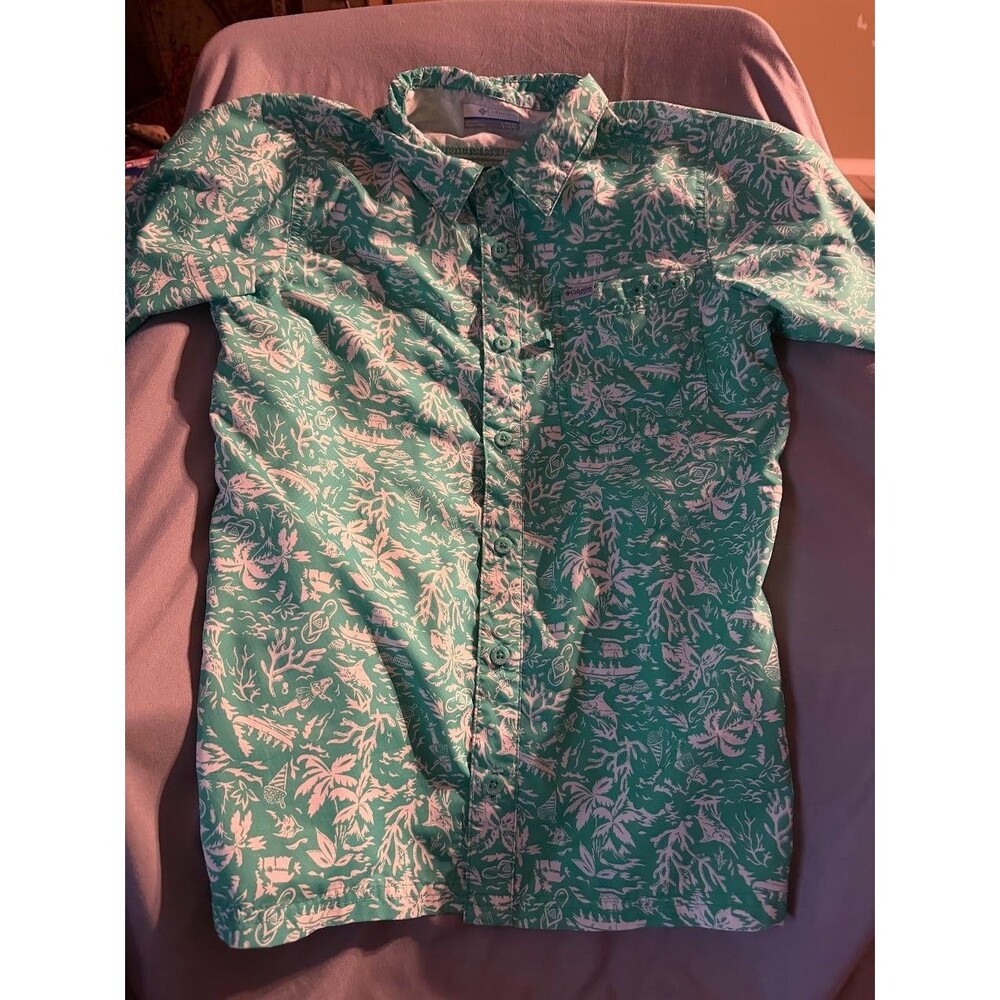 Columbia PFG Youth Large hawaiian shirt
